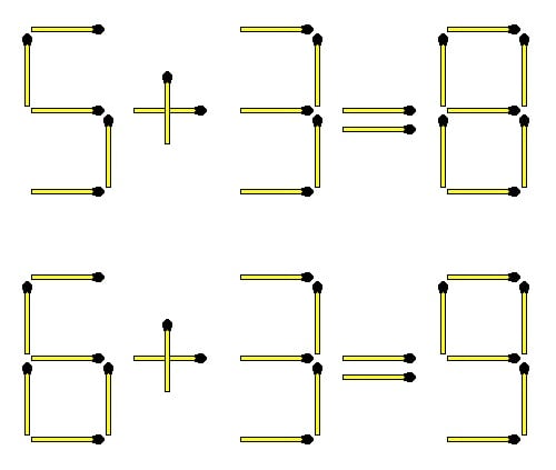 Degtukų galvosūkio sprendimas