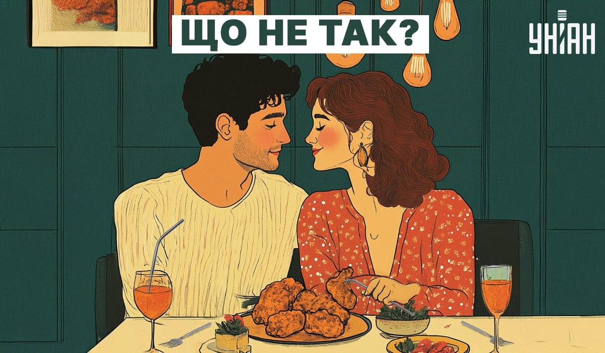 Romantiška vakarienė su pora prie stalo