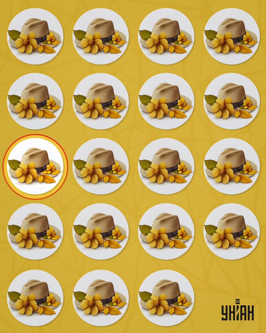 Keista skrybėlė nuo kitų skyrėsi maža detale / koliažu Moje Keista skrybėlė nuo kitų skyrėsi maža detale / koliažu Moje