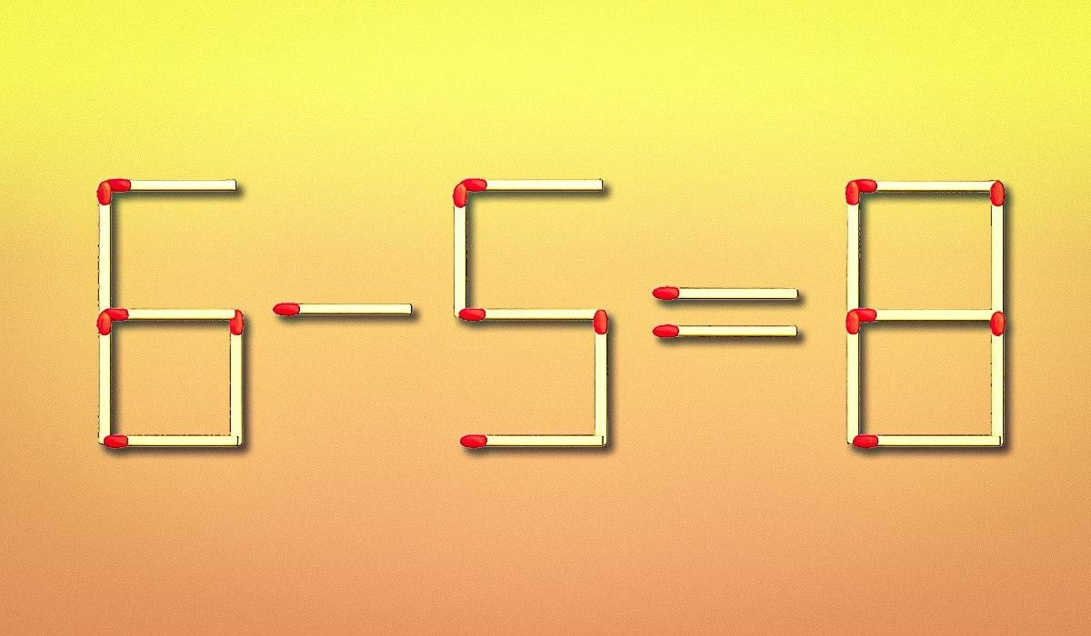 Per 10 sekundžių reikia perkelti tik vieną degtuką: intelekto testą