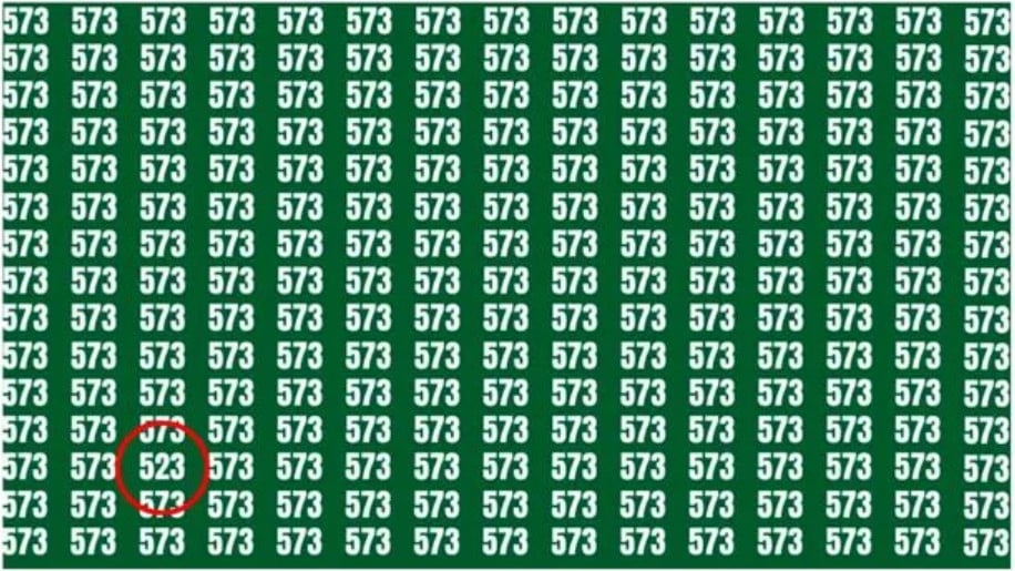 Optinė apgaulė su skaičiais Optinė apgaulė su skaičiais