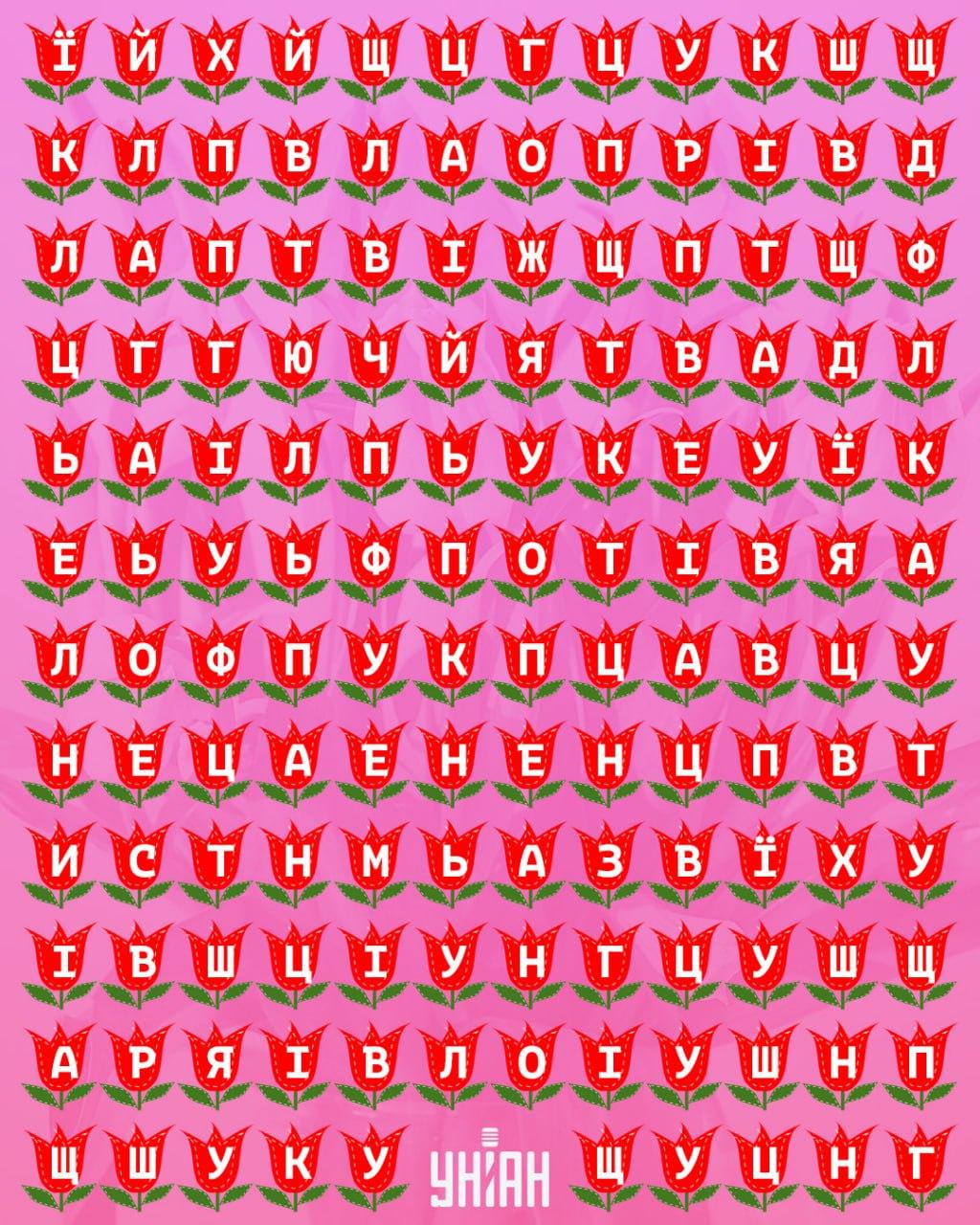 Ar per 11 sekundžių galite rasti žodį „tulpė“: labai sudėtinga optinė apgaulė