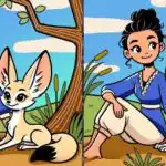 IQ testas: per 23 sekundes reikia rasti 3 skirtumus merginos su lape paveikslėlyje IQ testas: per 23 sekundes reikia rasti 3 skirtumus merginos