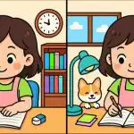 IQ testas: per 51 sekundę raskite 3 skirtumus mokinio paveikslėlyje su sąsiuviniu IQ testas: per 51 sekundę raskite 3 skirtumus mokinio paveikslėlyje