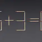 Labai sunkus galvosūkis: tereikia pajudinti vieną degtuką