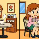 Super IQ testas: raskite 3 skirtumus nuotraukoje, kurioje mergina geria