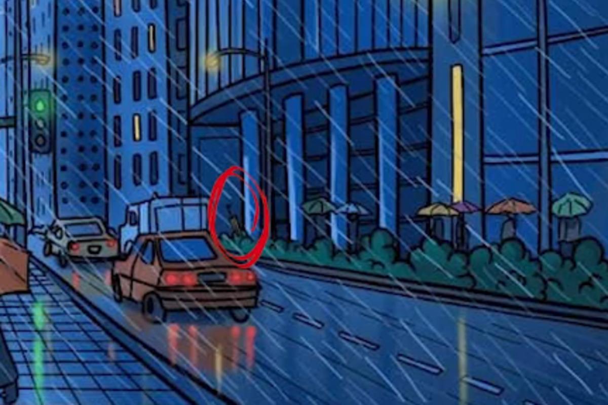 Čia buvo paslėptas skėtis / Bright Side piešinys