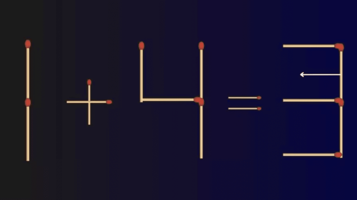 Kad lygtis būtų teisinga, turite perkelti vieną atitikmenį / piešinį fresherslive.com