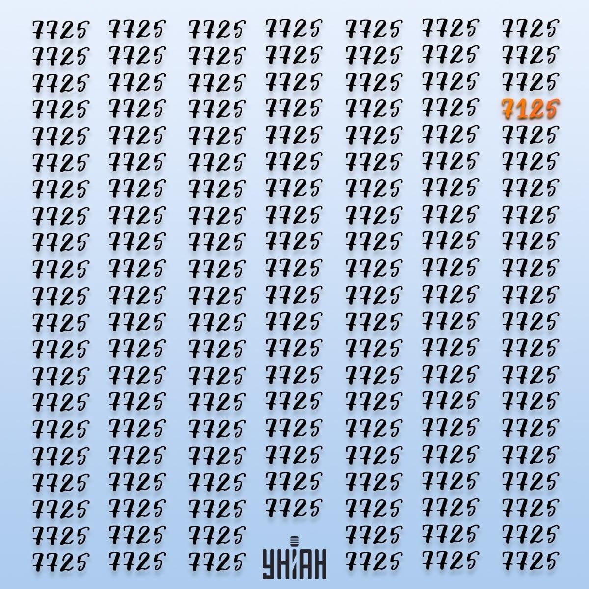 Galvosūkio atsakymas, pažymėtas skaičius 1725