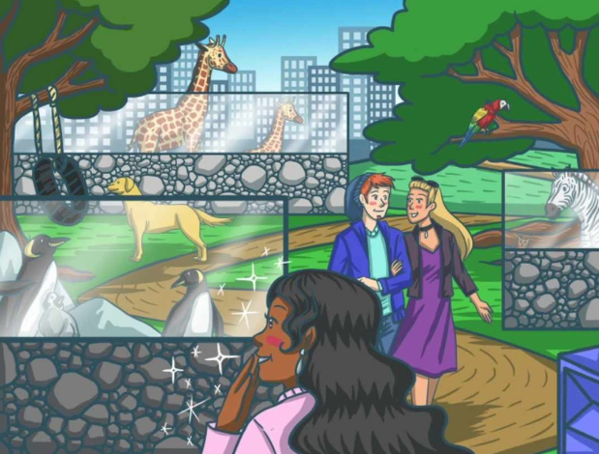 Pabandykite surasti katę per 7 sekundes galvosūkyje / Bright Side piešinyje